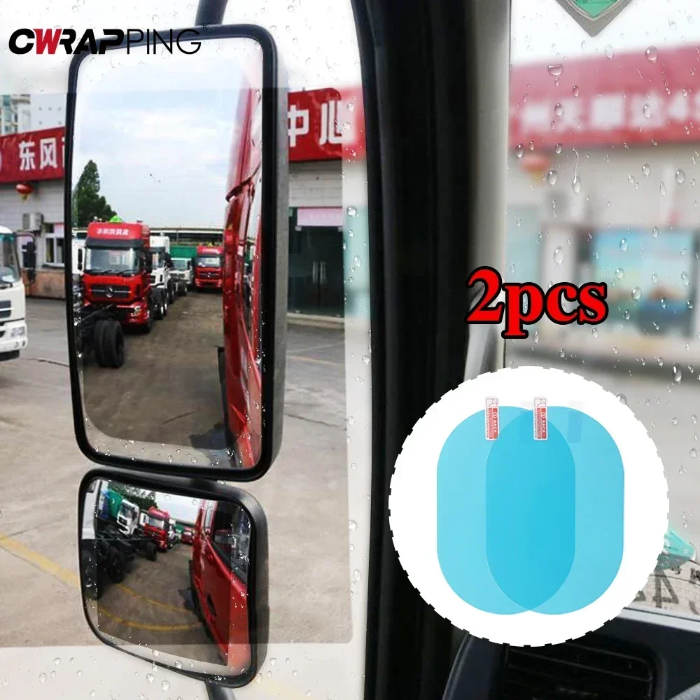 2Pcs Auto Regendicht Filme Anti Nebel Aufkleber Spiegel Fenster Klar Film Regen Beweis Wasserdichte Film für Auto Lkw Aufkleber zubehör