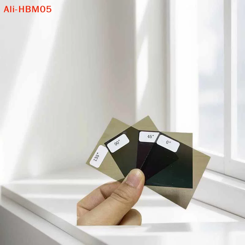 (HB05)Polarizing Film0/45/90/135 Degree Angle Test Tool For LCD/LED Screen Blank Screen Screen Repair 5x5cm Screen Polarizer