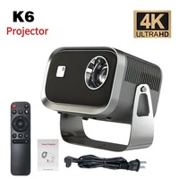 K6 Pan-Tilt Projector, Small High-Definition Home Smart Portable 1080P Home Theater Projector
