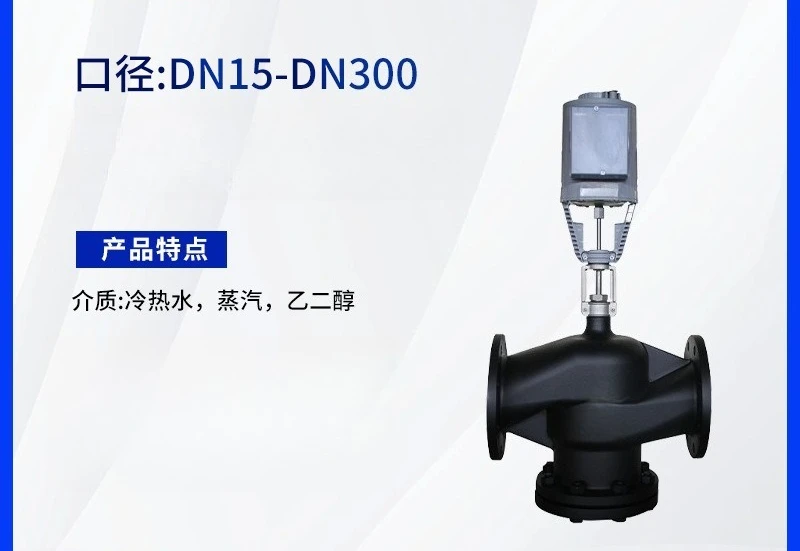 Mixed two-way valve, steam high temperature electric flange