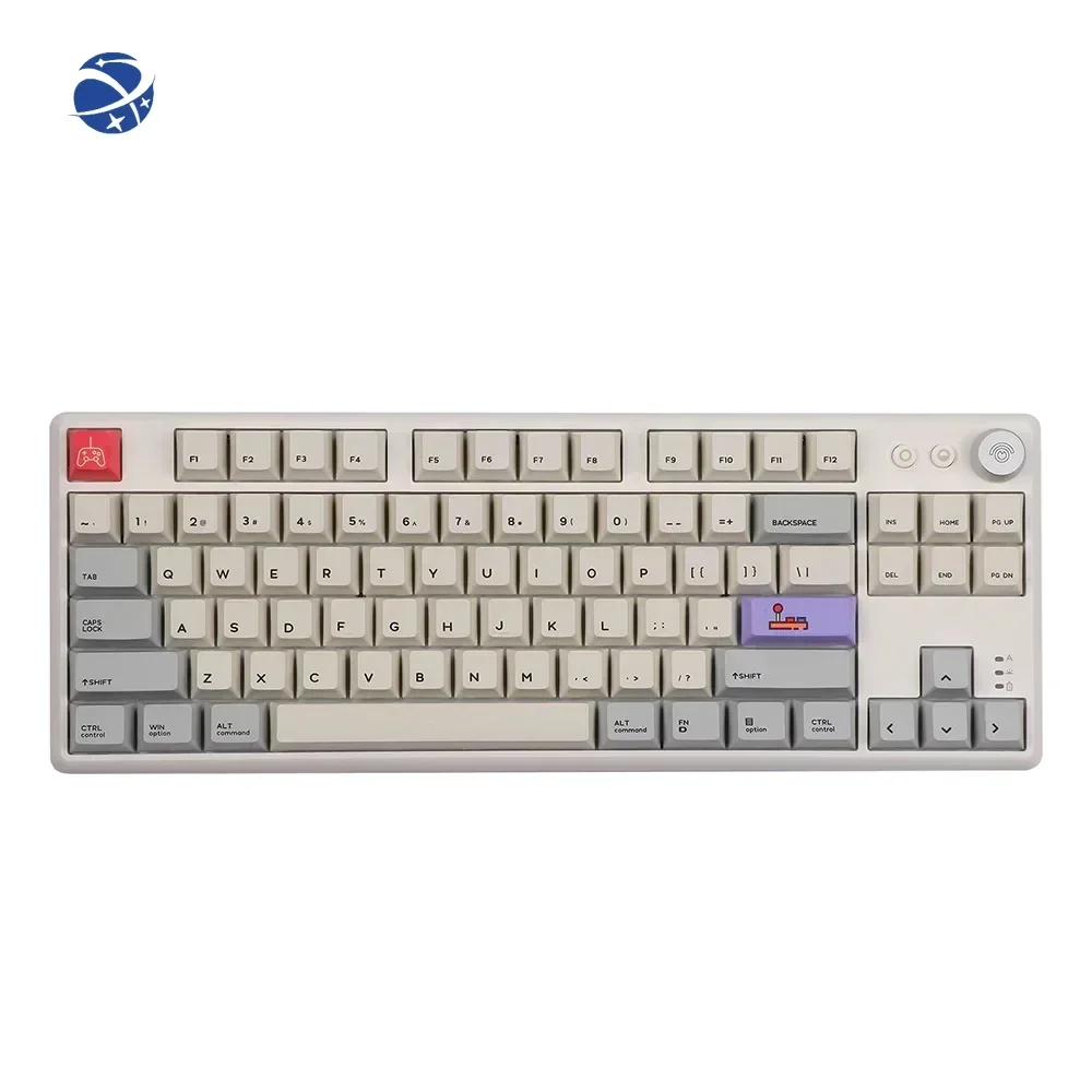 

CIDOO ABM084 3 Connection RGB hotswap 80% TKL mechanical keyboard with aluminum knob