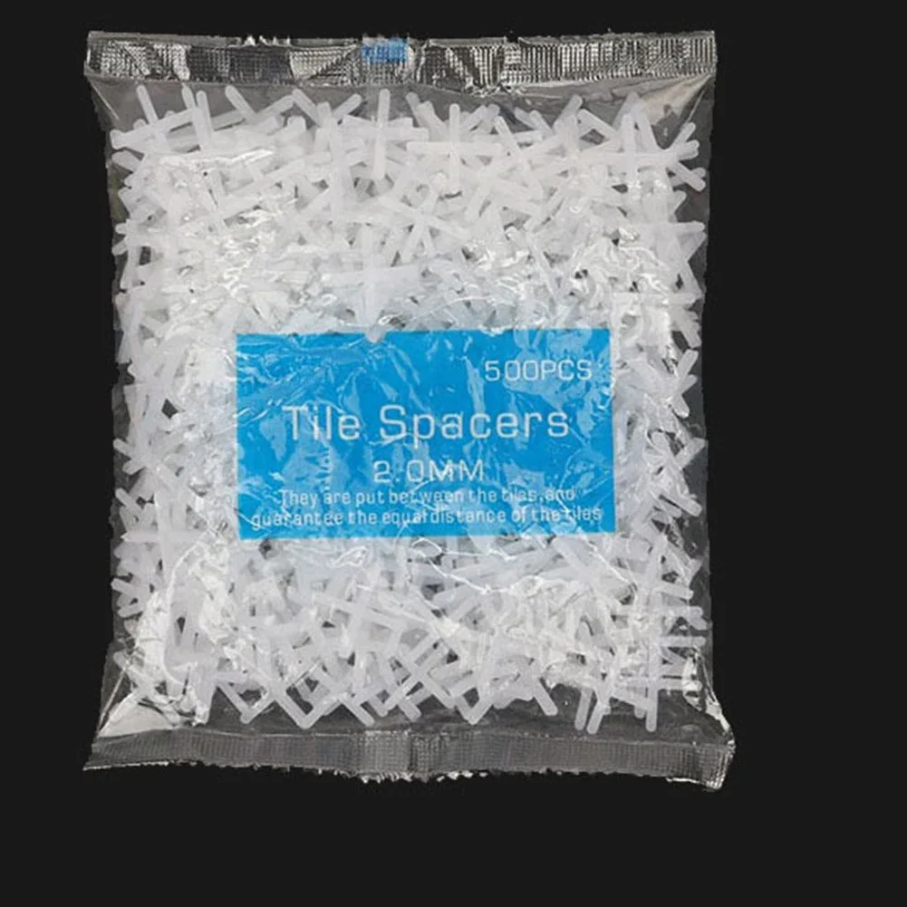 500PCS Tile Spacer Cross Clips 1-3mm Efficient Tile Leveling System For Floor And Wall Installation PES Construction Tools