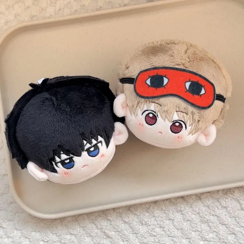 8cm GINTAMA pluszowe zabawki Cartoon śliczne miękkie nadziewane Sakata Gintoki brelok lalki dla dziecka urodziny prezent na boże narodzenie