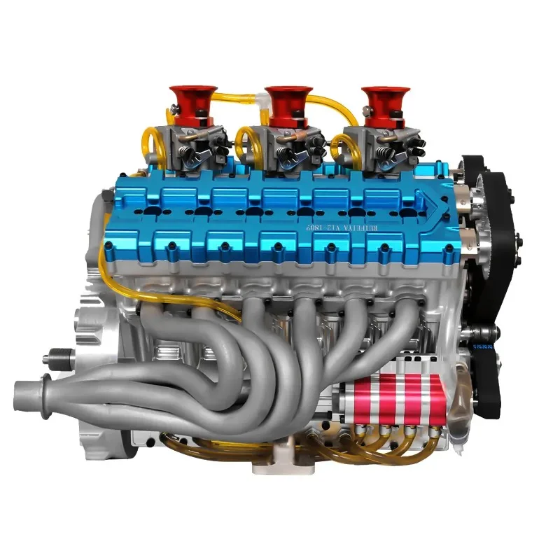

180CC V12 Dual-Fuel Fump Engine Toy Model, Capable of Reaching a maximum speed of 14,000 RPM