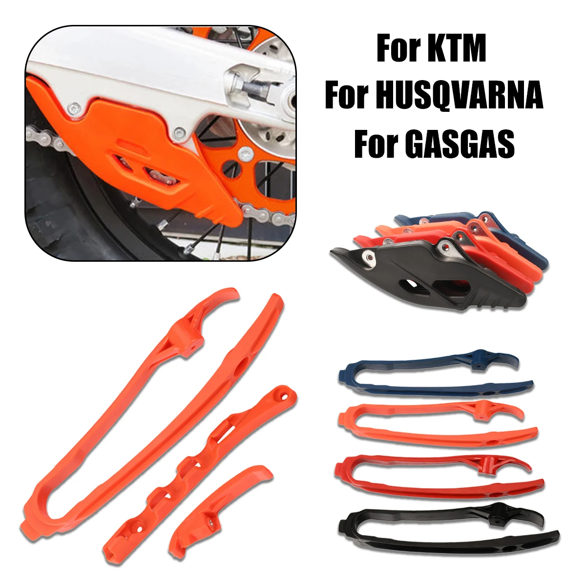 Motorcycle Chain Guide Chain Slider Swing Arm Slipper Guard Protector For KTM SX SXF XC XCF XCW XCFW XWF EXC EXCF For HUSQVARNA