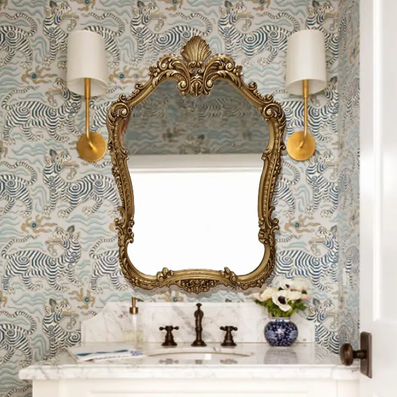 Light Luxury Ground Mirror Vintage Custom Mirror With Kids Room Decorating Wall Art Decor Home The Espejo Cuerpo Entero Room