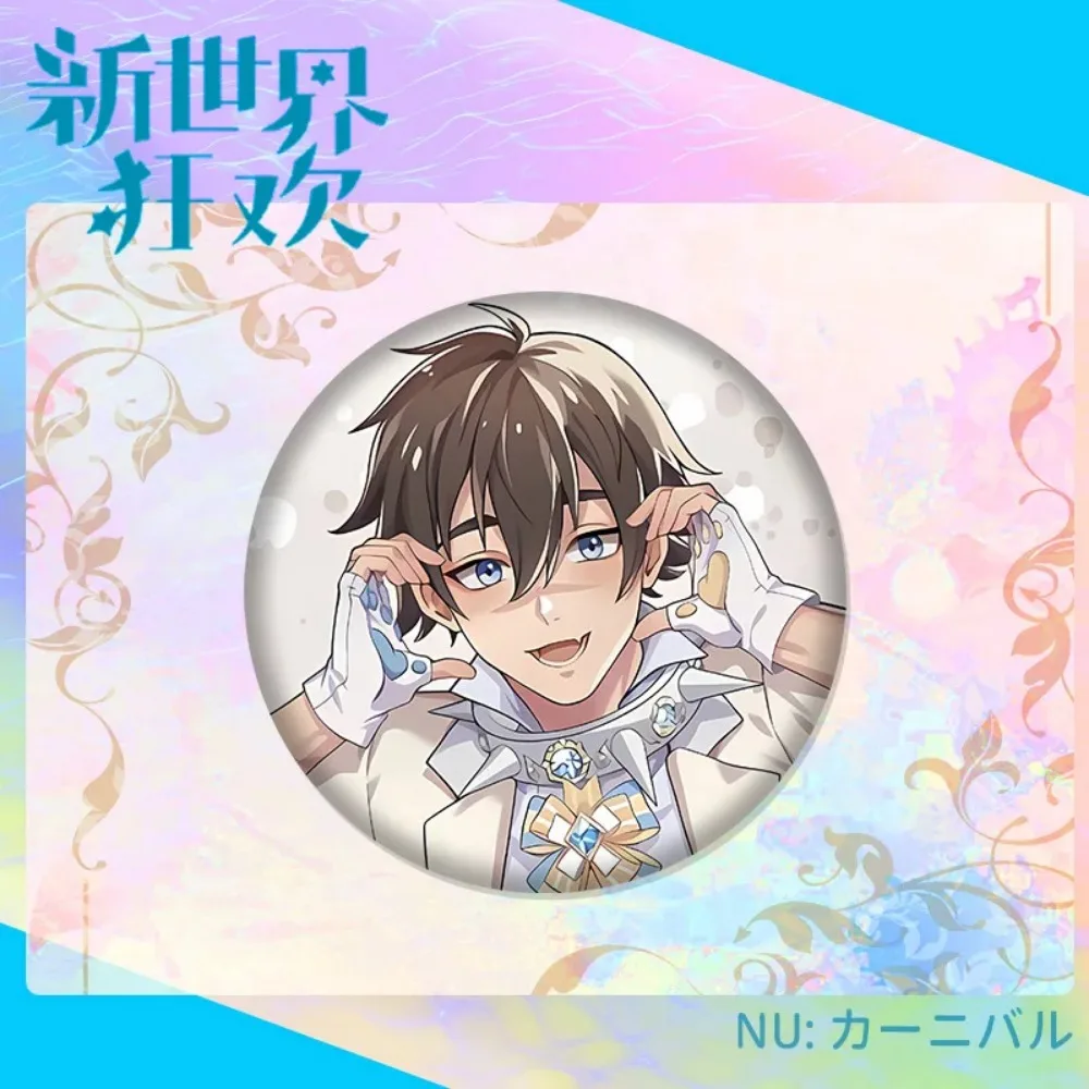 Game Nu: Carnival Cartoon Q Version Anime Eiden Yakumo Olivine Kuya Blade Metal Badge Button Brooch Pin Cosplay Toy Cute Gifts