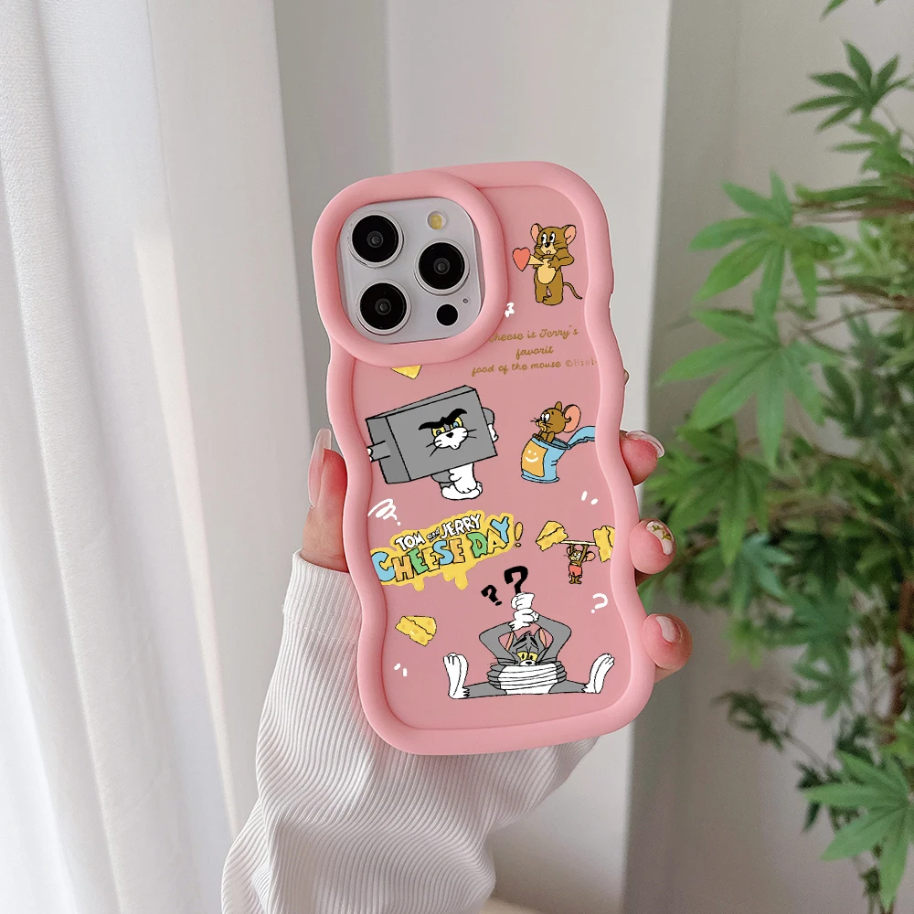 Cartoon Cute Toms Jerries Phone Case For Samsung A05S A10S A11 A12 A20S A21S A13 A14 A55 A54 A34 A53 A30 A32 A33 A73 5G Cover