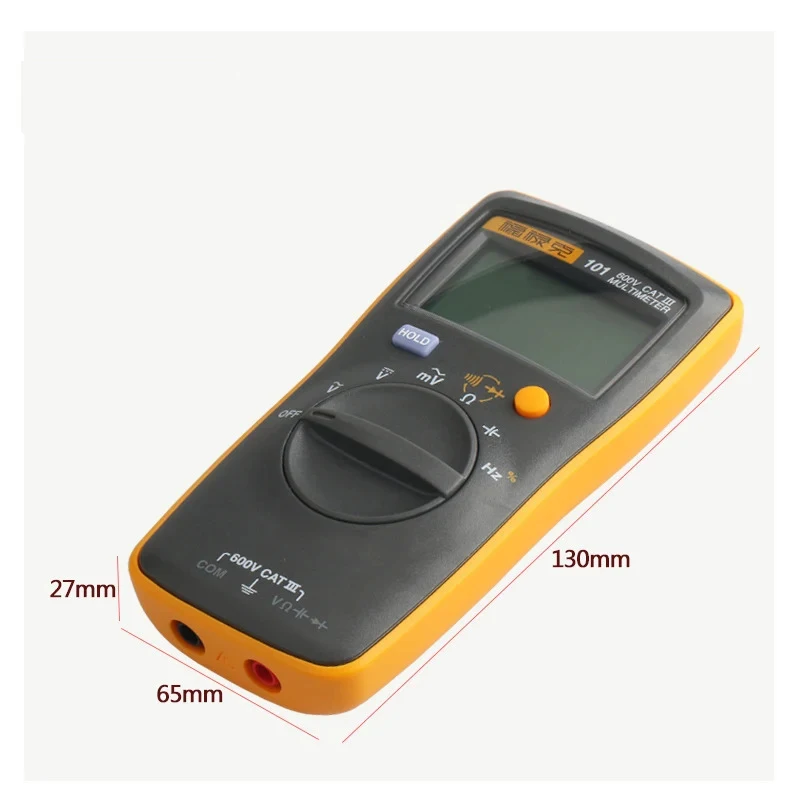 Fluke 101 Basic Palm-sized Mini Pocket auto range Digital Multimeter for AC/DC Voltage Resistance Capacitance