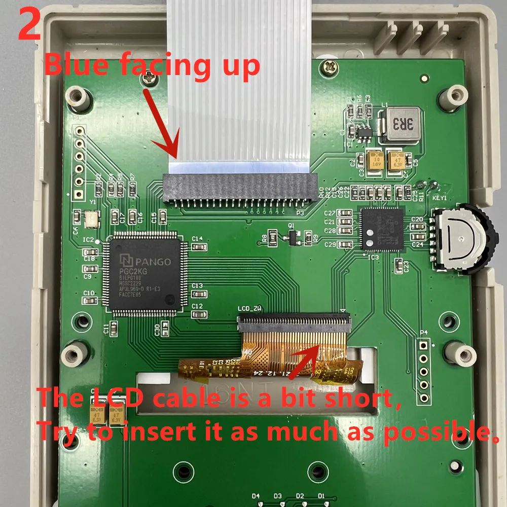 2,45-calowy oryginalny ekran LCD o wysokiej jasności i obudowie do Gameboy GB DMG LCD. Prosta instalacja. Nie trzeba przecinać obudowy — zdjęcie produktu 3