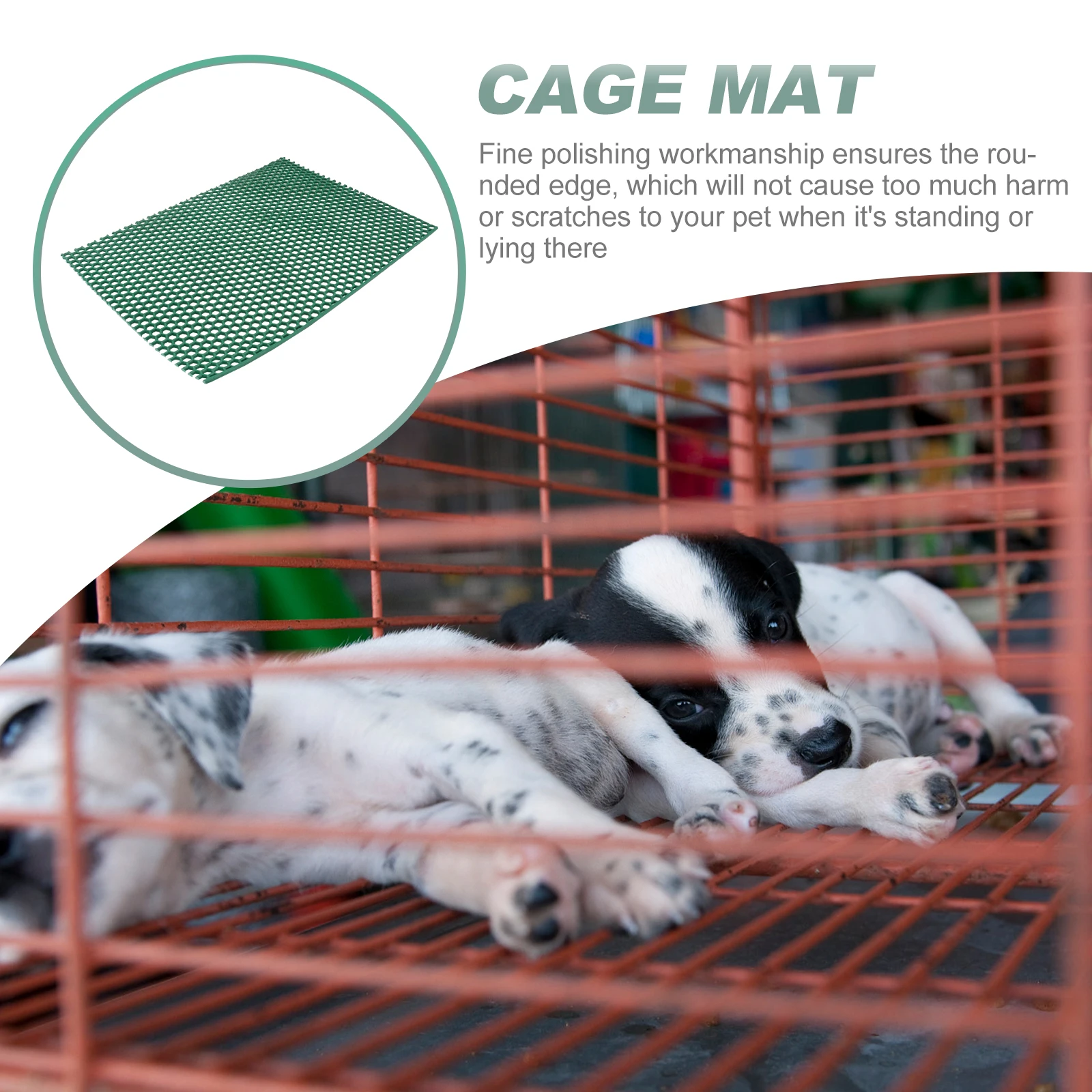 

Dog Crate Pad Cage Mat Floor Foot Pvc Material Small Animal Pet Drain Feet Kennel