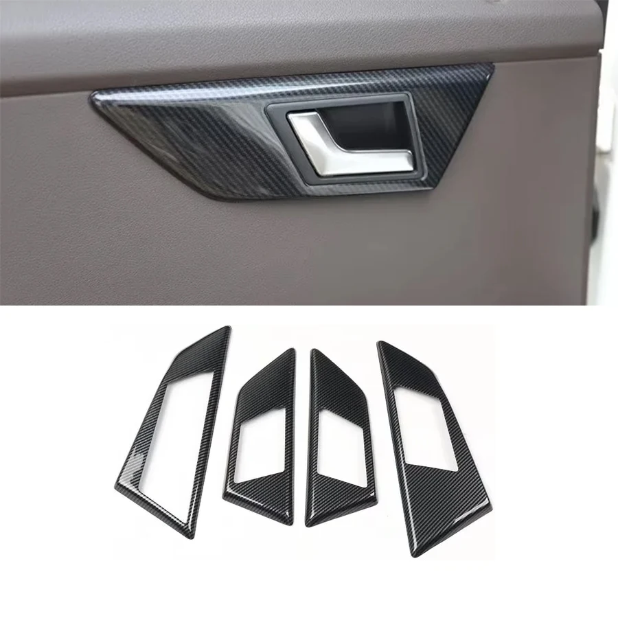 Car Interior Door Handle Decoration Stickers For Mercedes Benz GLK 2008 2009 2010 2011 2012 ABS Accessories 4pcs/set