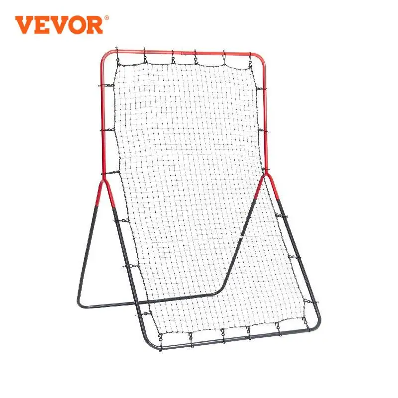 VEVOR Baseball- und Softball-Rebounder-Netz, 3 x 4,5 Fuß PitchBack Baseball Pitching Nest, 3-Wege-Baseball, Softball Pitchback-Netz, Fielding-Trainer, Bounce-Back-Netz für Fielding-/Wurfübungen