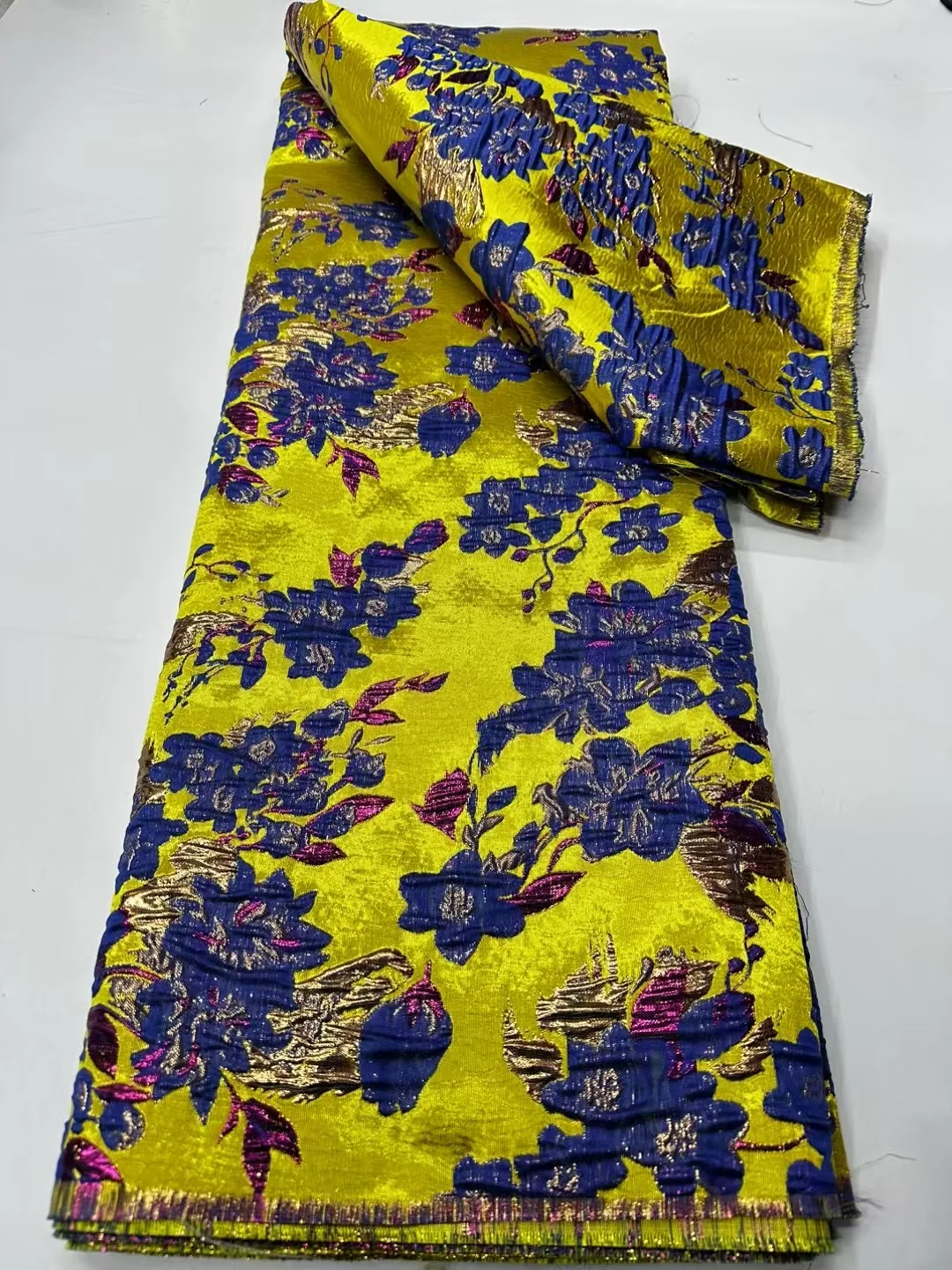 

2025High QualityAfrican Nigerian Tulle Lace Fabric Organza Embroidery Guipure Brocade Jacquard Wedding Dresses ACW6298