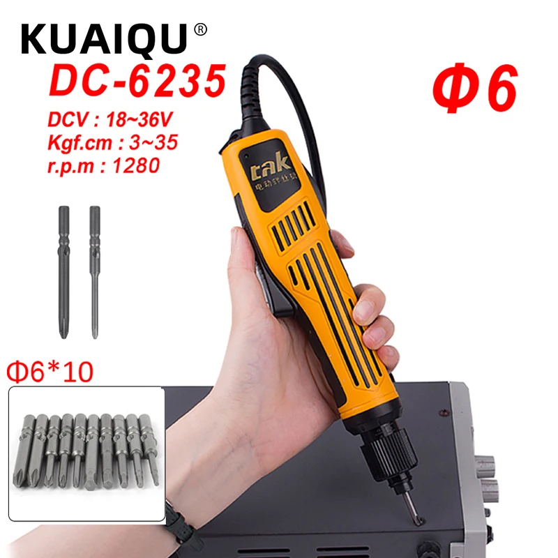 Electric Screwdriver Torque Max 3-35KG Multi-Function Mini Electric Drill Power Driver Tools With 6mm Bits DC6235 For Repair DIY