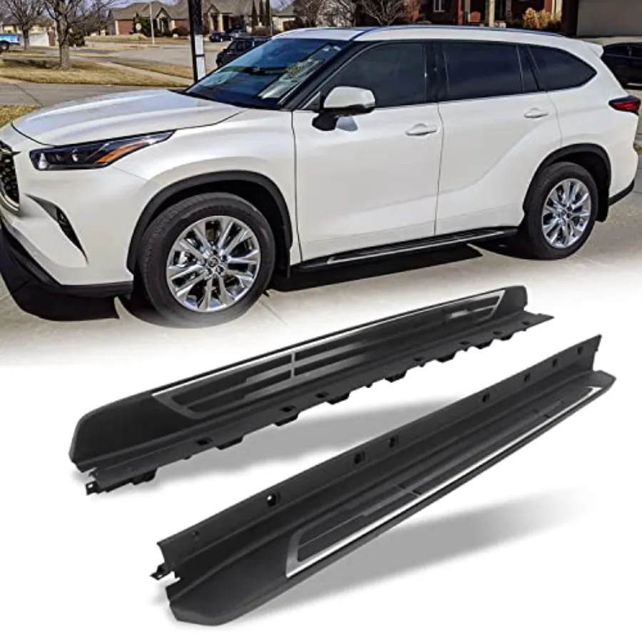 

Running Boards for 2020-2026 Toyota Highlander: Aluminum, Bronze, Non-Slip Tread, Easy Bolt-On Installation