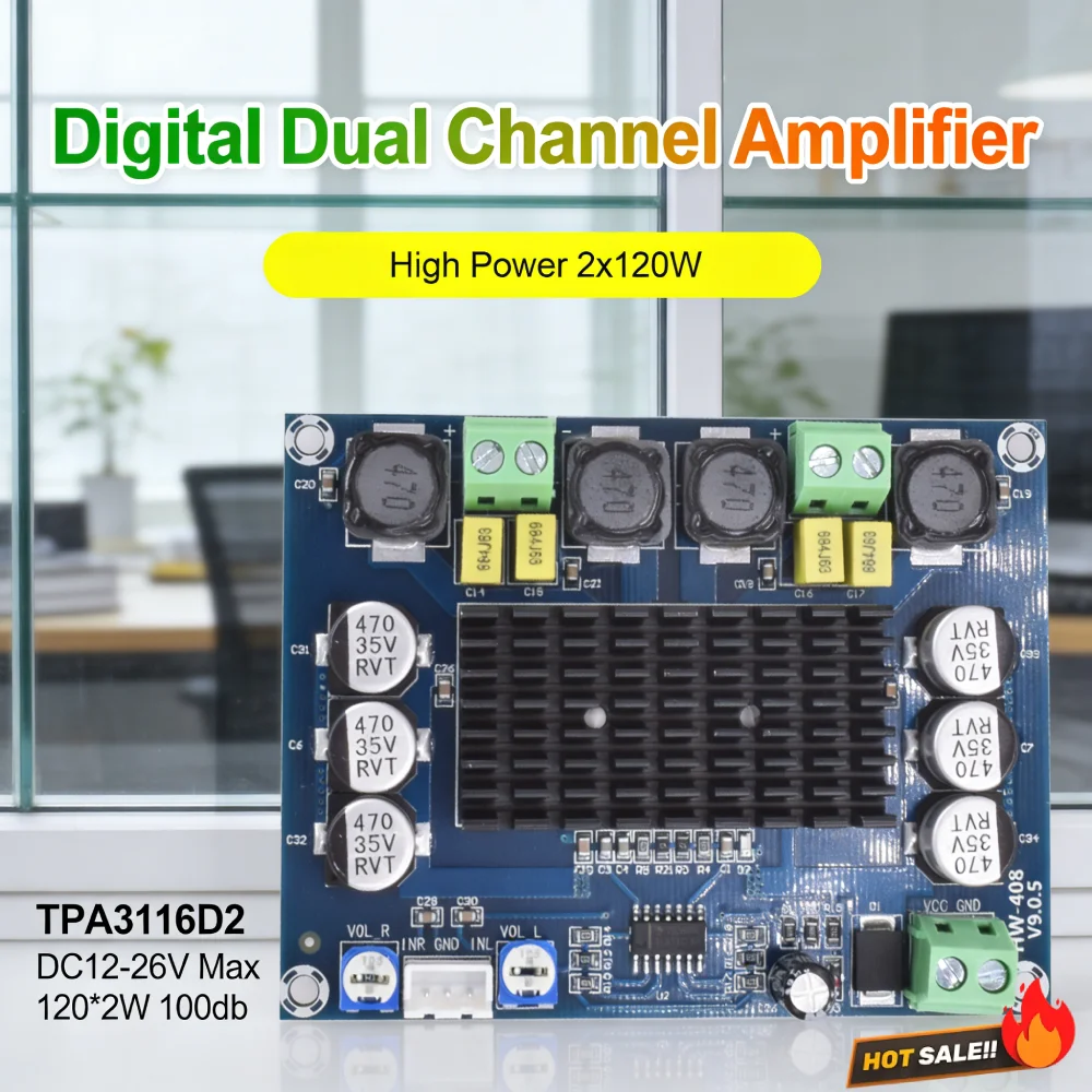 120Wx2 Digital Ampl…