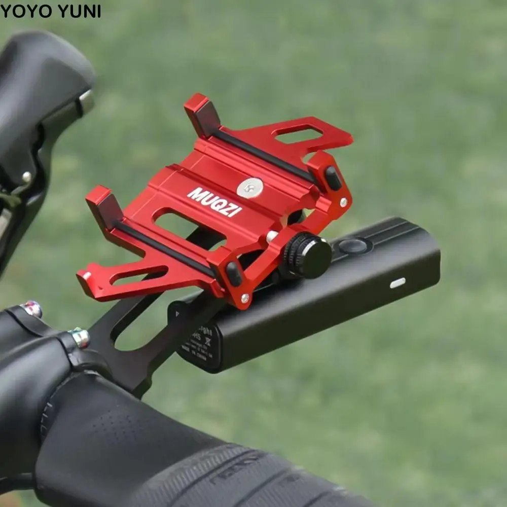 

Stem 360° Rotatable Bike Phone Holder Aluminum Alloy Adjustable Bicycle Mobile Phone Stand CNC Non-slip for 4.5-7inch Phone