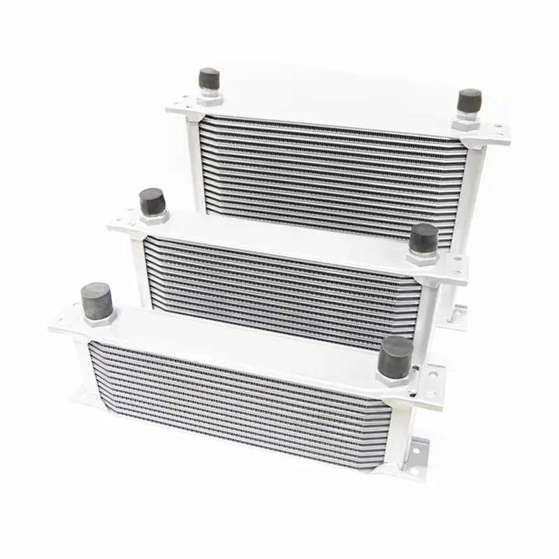 

AN10 Aluminum Radiator 7/10/13/16/19/25/30 Rows British Type Car Engine Oil Cooler Cooling Radiator Replacement Universal Cooler