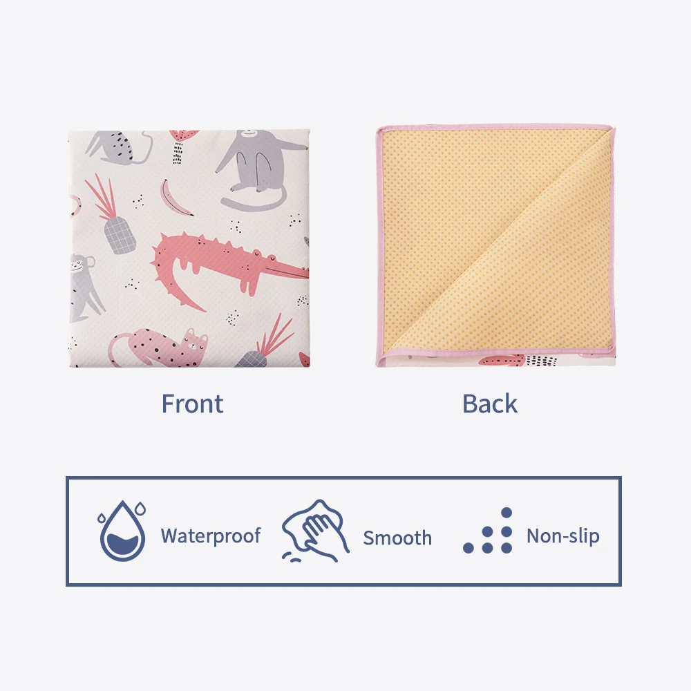 Kangobaby # Mi vida suave #   Estera antideslizante para niños, esteras de juego Splat impermeables plegables para escalar, 110x110cm