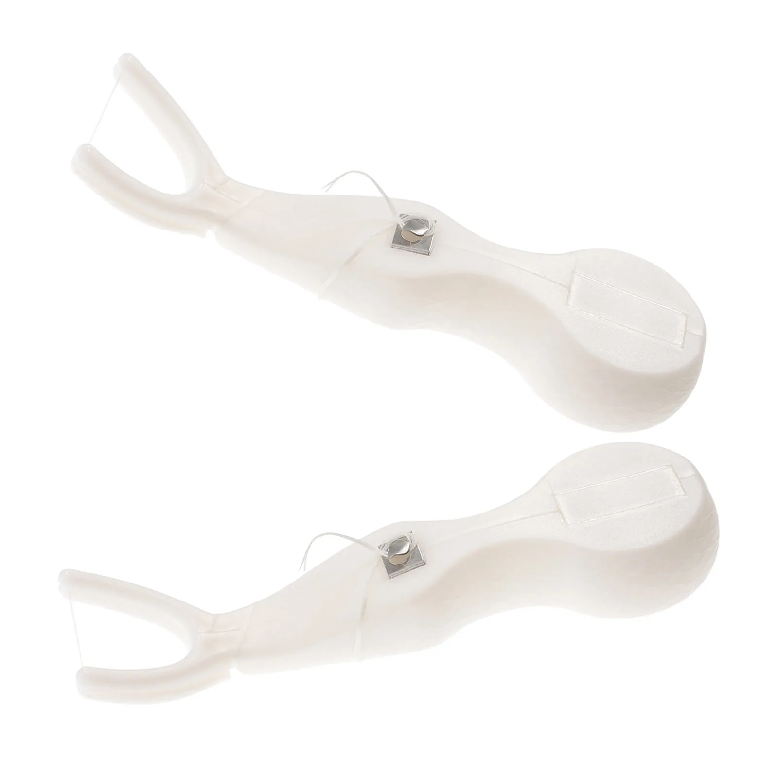 2Pcs Reusable Flosser Handle Interdental Flossers Holder Y Shaped Dental Picks Kit for Hard to Reach Spots Travel Friendly Oral