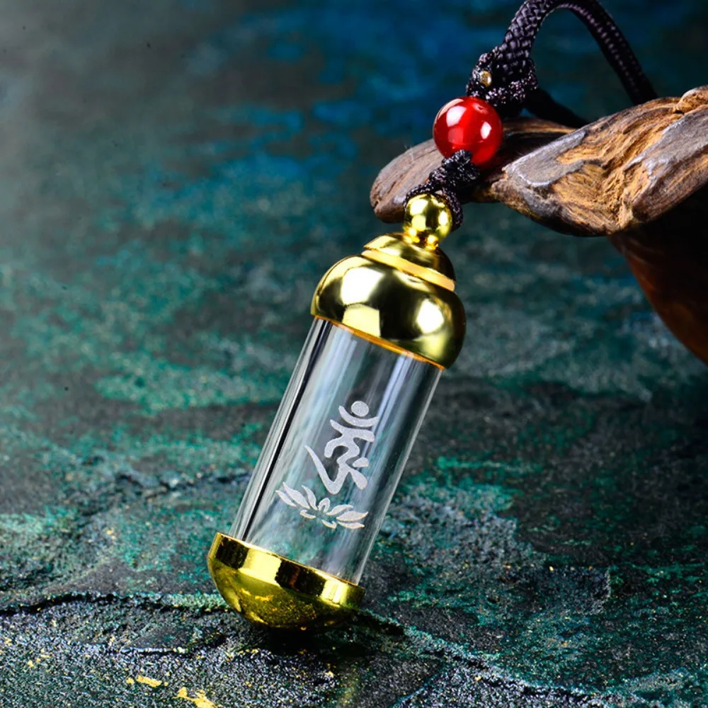 New Perfume Jars Cremation Pet Vial  Openable Glass Memorial Ash Bottle Wishing Bottle