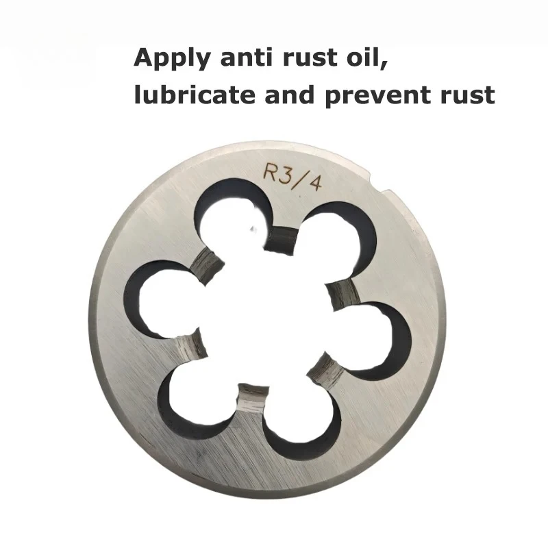 BSP BSW R Alloy Steel Round Pipe Thread Die Right Hand External Thread Cutting Tool 1/16‑2 Inch For Pipe Thread Machining