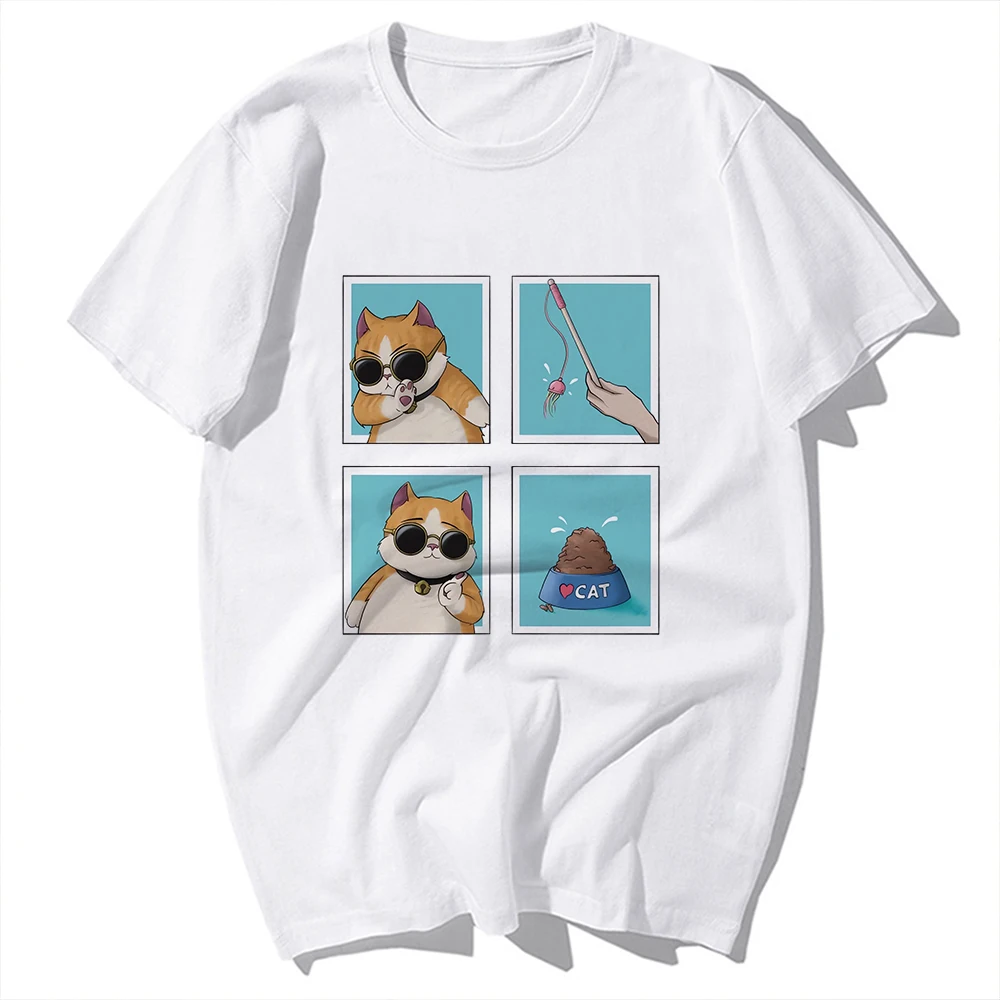 Cute Reserved Cat Meow Meme Funny Neko T-Shirt,Short Sleeve O-Neck Casual TShirt Unisex Tee,Breathable No-cracking Print