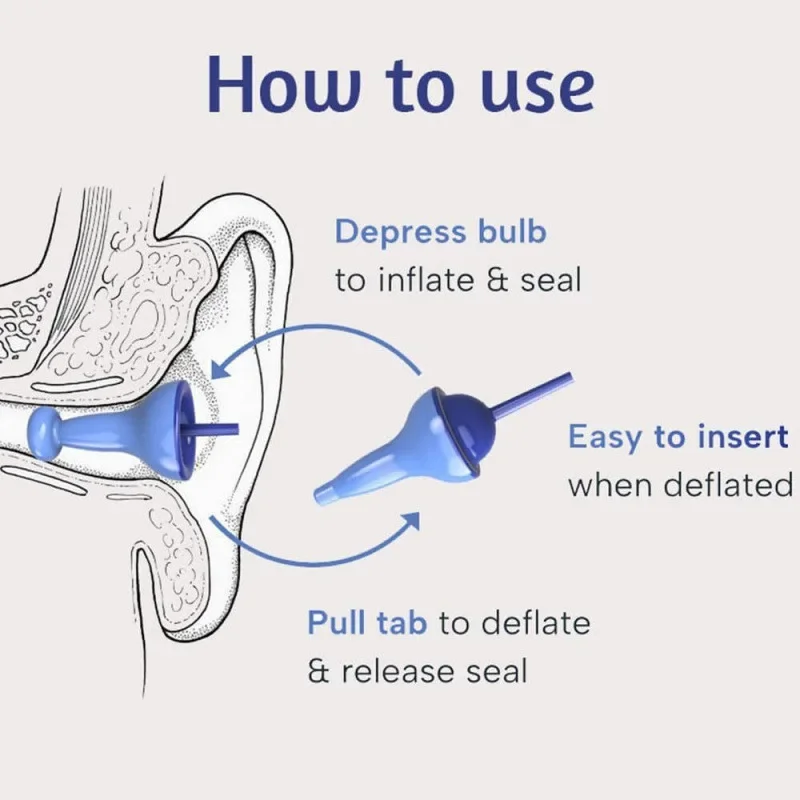 Air Filled Inflatable Earplugs Innovative Practical Ear Plugs for Personal Daily Use