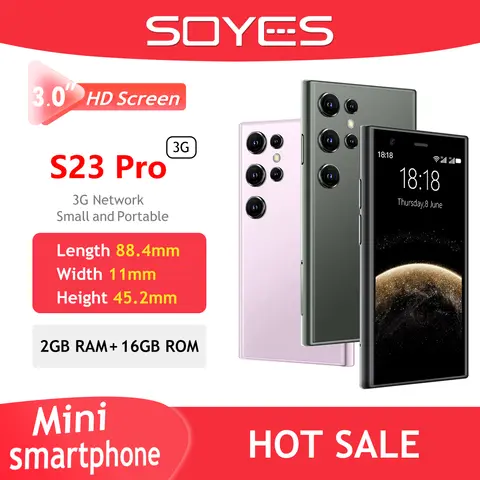 SOYES S23 Pro Mini Smartphone Android 8.1 Dubbelt SIM-kort 3.0'' HD WIFI Bluetooth 3G Liten Mobiltelefon 10 best sales från 23 - №7