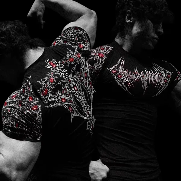 

Breathedivini Men's Fitn ort Sve T-irt Qui Dry Elastic Sports Wear Stand Fit Polyester Fiber Breathable Iron...