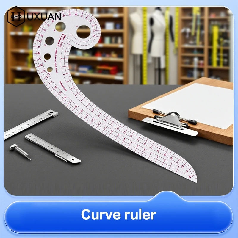 3250，6501，3231 Transparent Tailor French Curve Sewing Ruler Tailor Comma Shaped Rulers Tools Soft Sewing Tools