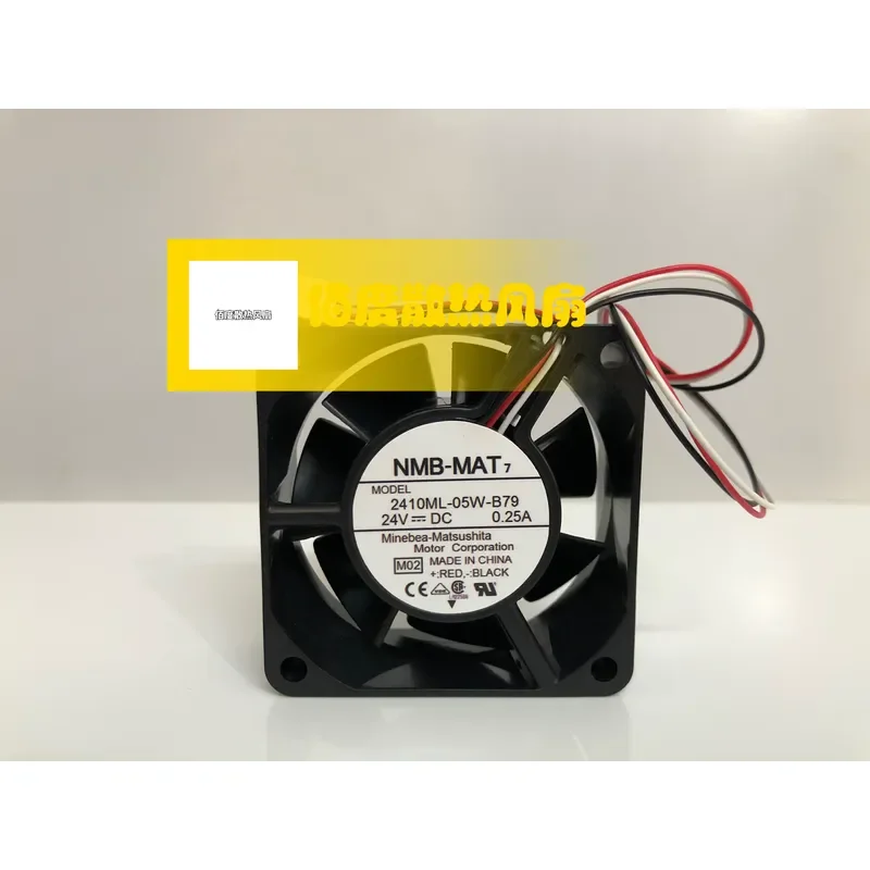 Original NMB 2410ML-05W-B70/B79 DC24V 0.25A 6CM Inverter Cooling Fan for Electronics Enclosures