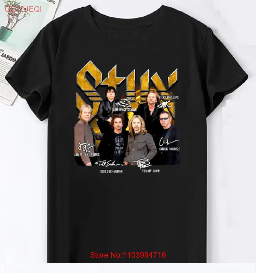 

Рубашка с широким голенищем Styx Band, туристическая рубашка Styx 2024, подпись группы Styx Shir