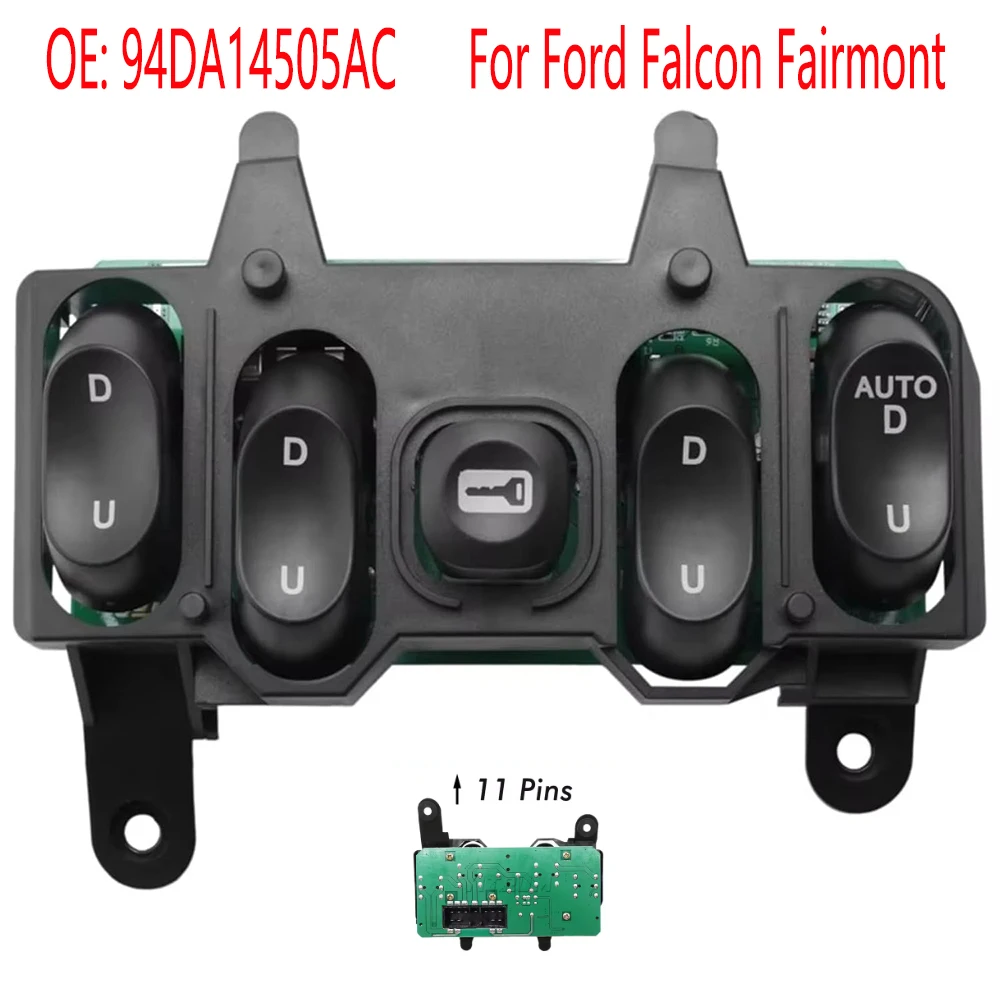 FEF7510NAA 94DA14505AC accesorios de coche para Ford Falcon Fairmont 1994-1999 RHD piezas de botón de interruptor de Control de ventana eléctrica