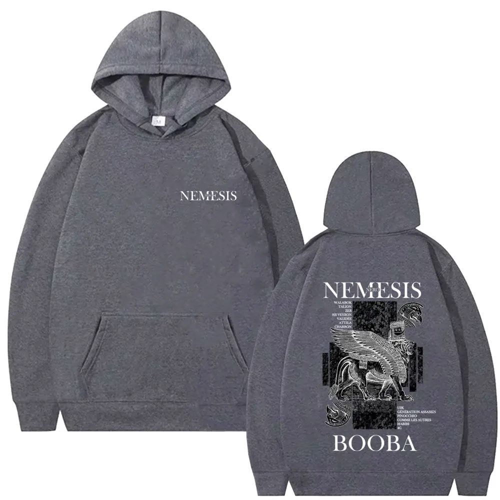 Sudadera con capucha gráfica del rapero Nero Nemesis Album para hombres y mujeres, moda Hip Hop, música Pop, chándal con capucha, sudaderas con capucha de lana Vintage informales para hombre