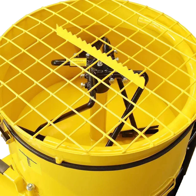 Misturador portátil 120L 1700 Watts Panela elétrica Misturador de argamassa de cimento Misturador de ação forçada Máquinas de construção