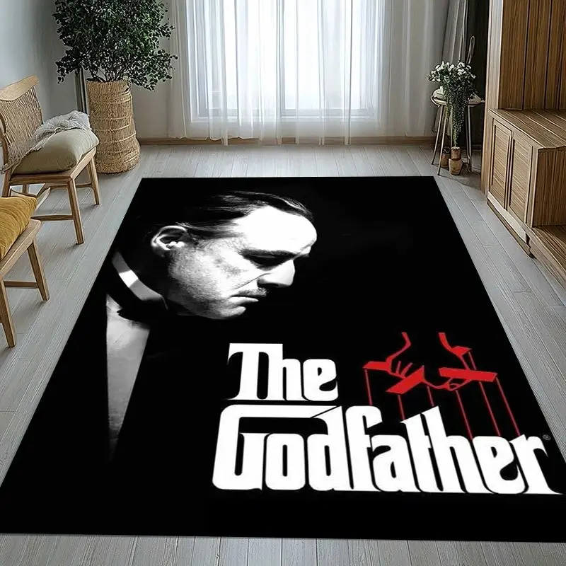 Retro Movie The Godfather Vito Corleone Soft Non-Slip Area Rug for Living Room,Bedroom Playroom Carpet Mat for Sofa,Home Decor