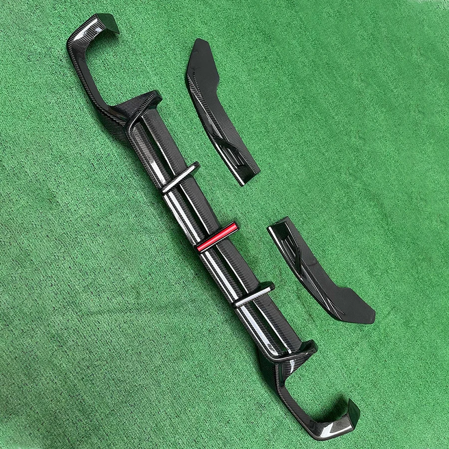 For BMW X4M F98 2022+ Carbon Fiber Back lip Car Rear Bumper Diffuser Shunt Spoiler Separator Upgrade Car Accessories body kit