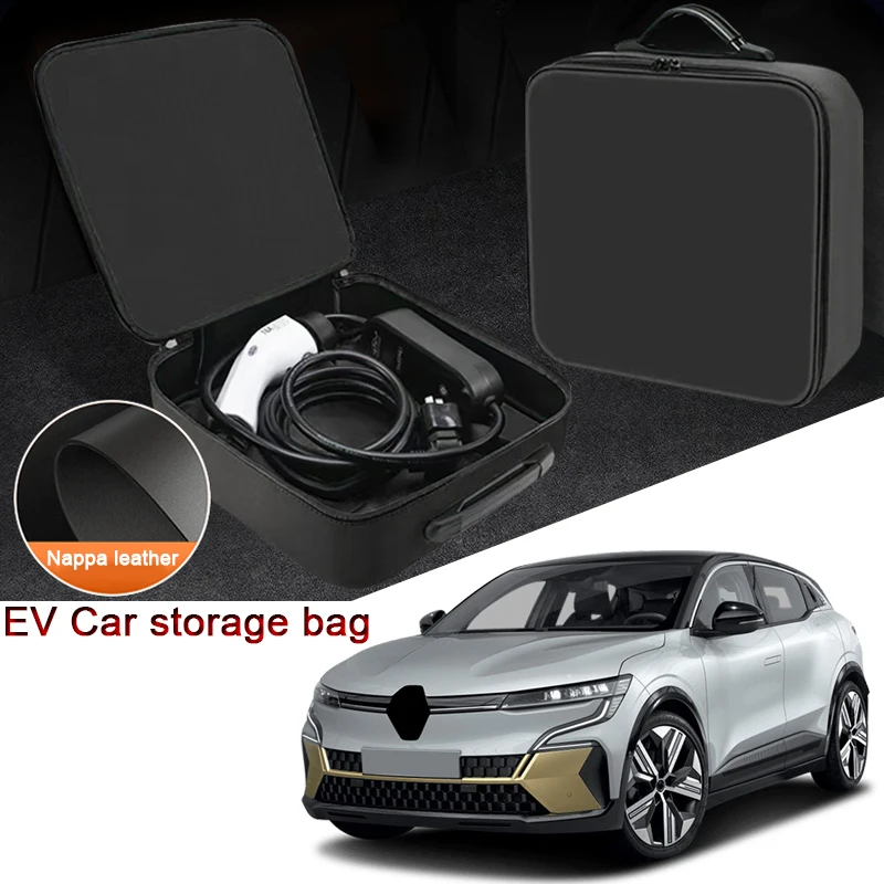 

Кейс для хранения зарядного кабеля электромобиля для Renault MEGANE CAPTUR E-Tech SCENIC ZOE Twingo, сумка для переноски зарядных кабелей электромобилей