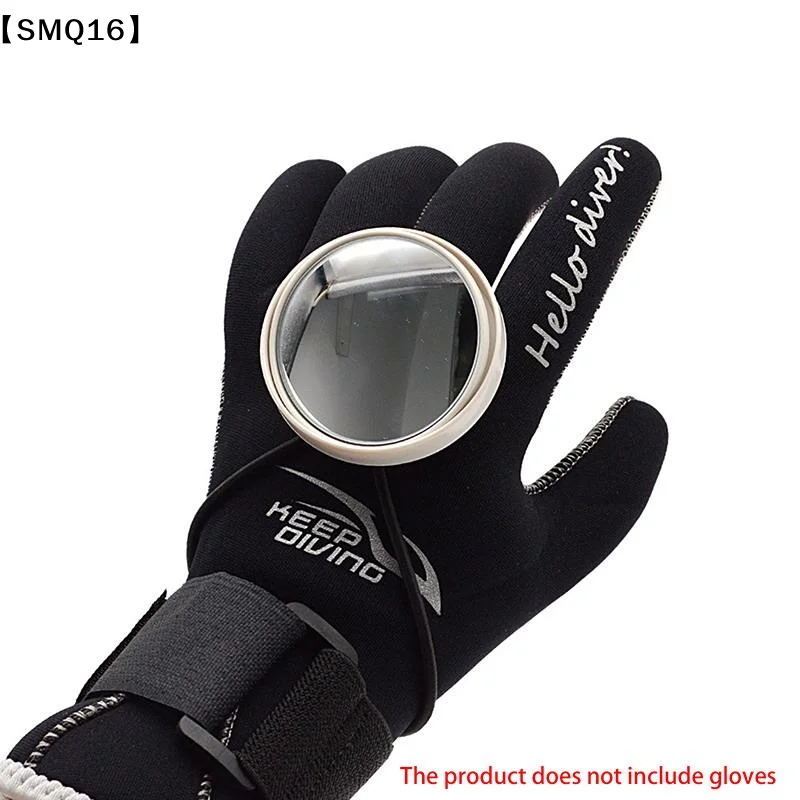 1Pc Adjustable Rearview Mirror With Lanyard Rope Side Mount Accessory For Cave And Boat Diving BCD Equipment Bungee Rope【SMQ】