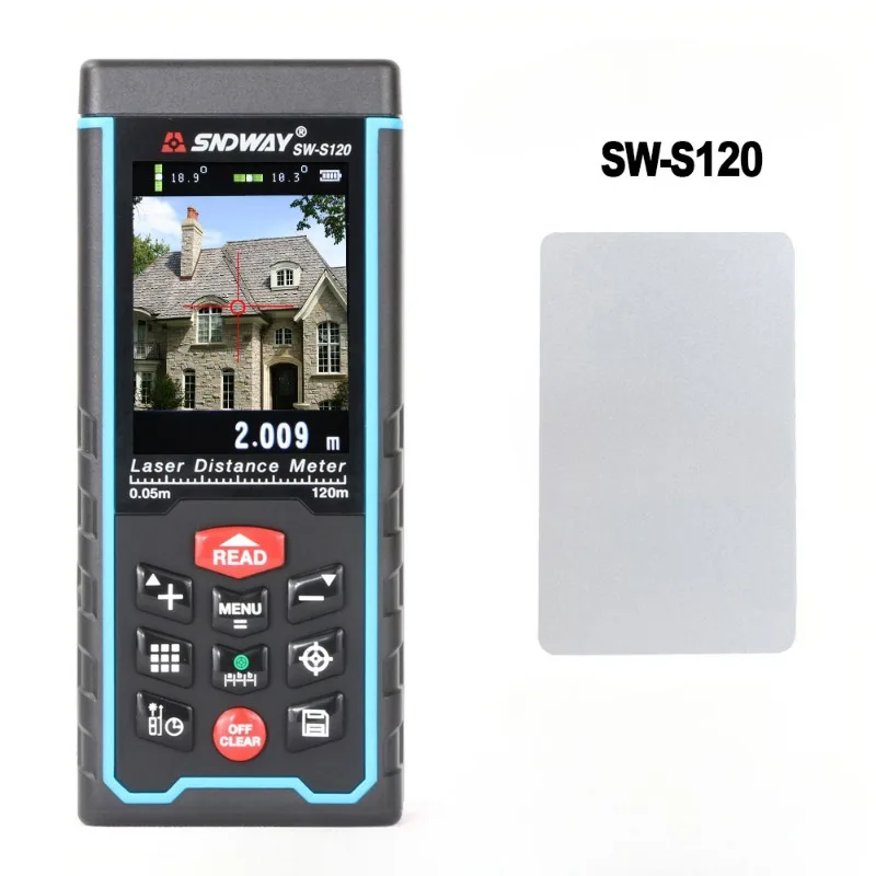 120m Camera Rangefinder SW-S120 High Quality Laser Distance Meter Area Volumn Digital Angle Ruler Measuring Tape SNDWAY Original