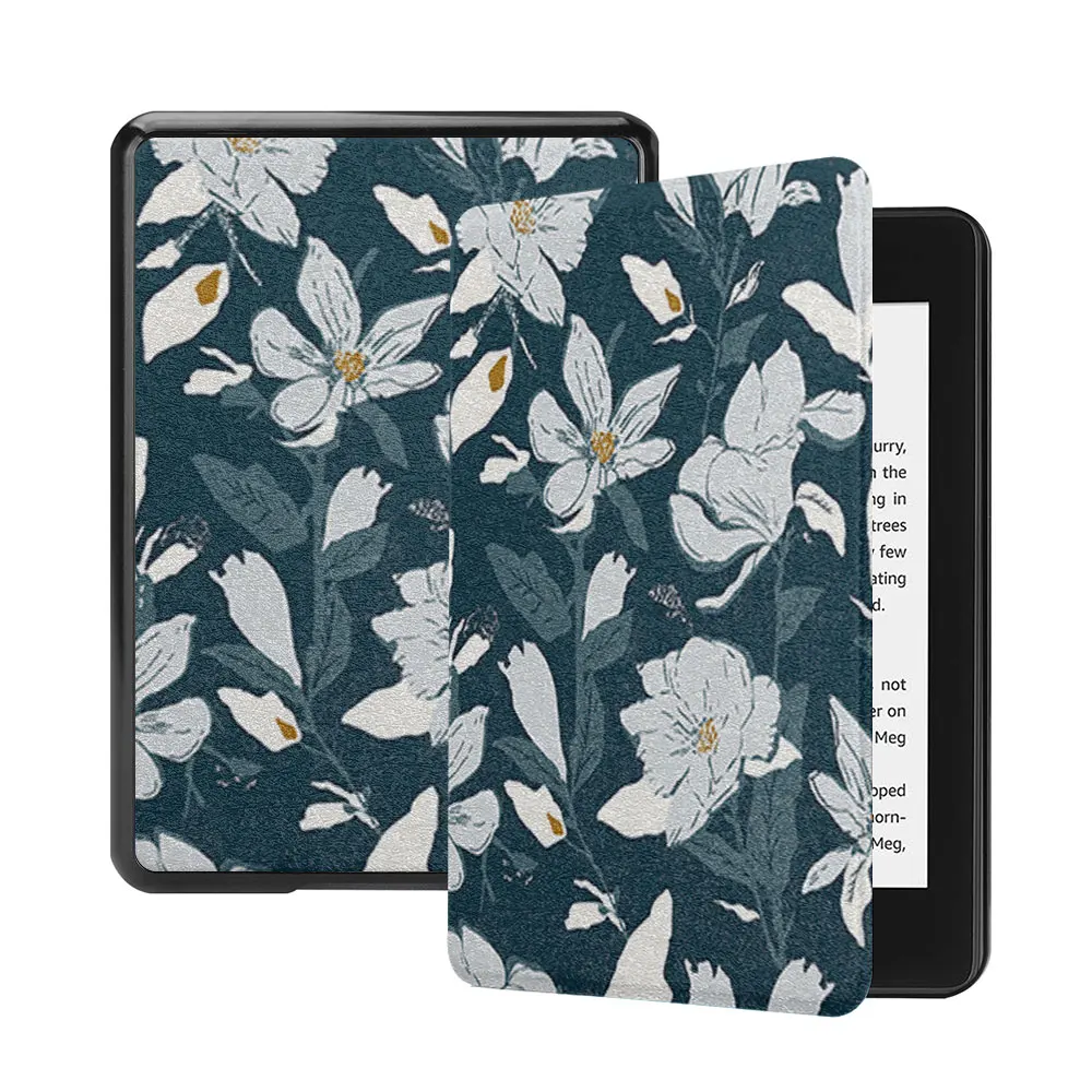 Kindle Fall Paper white4th ein Bildschirm voller Blumen Silikon Soft shell 11. 10. 9. Generation Oase 2 3 Funda