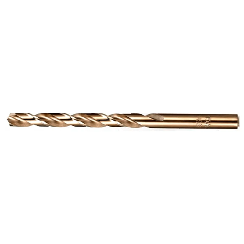 Cobalt Drill Bits Set M35 High Speed Steel Twist Jobber Length For Hardened Metal, Stainless Steel, Cast Iron