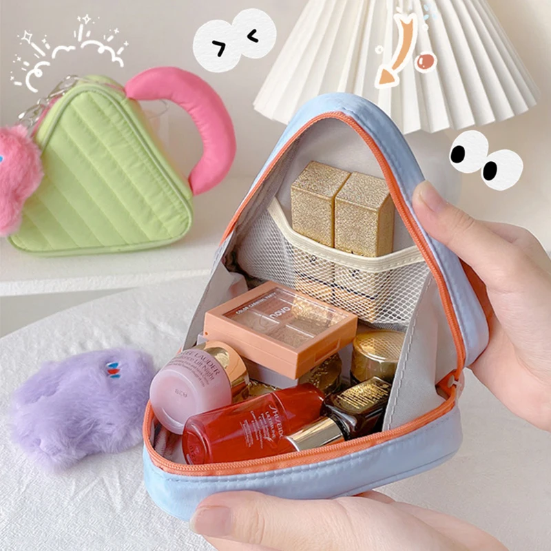 Macaron color multi-functional storage bag high-value portable ins wind travel simple mini small storage bag cosmetic bag