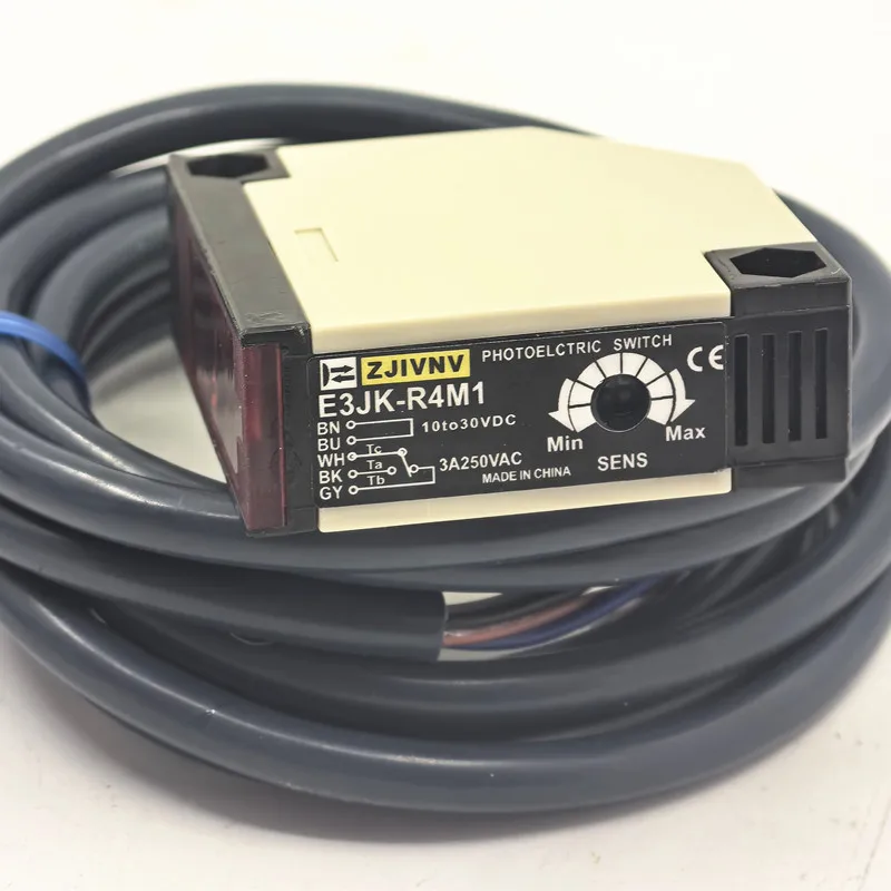 photoelectric switch E3JK-R4M1 DC 12~24V, AC90-250V Detective distance 4M Potoelectric switch