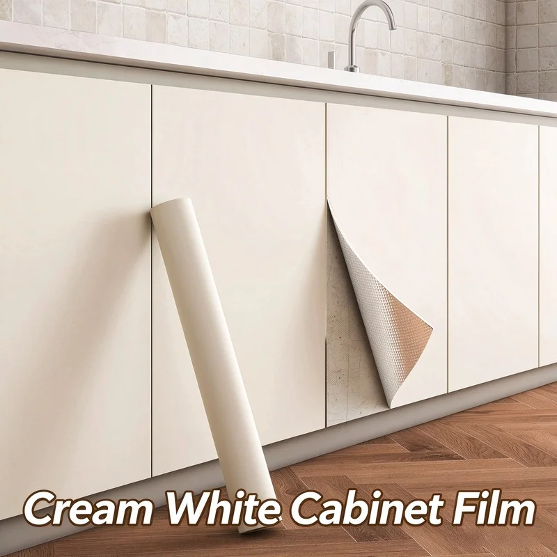 Matte papel adhesi Cabinet Peel and Stick Film, Resistant Waterproof Sticker Kitchen Cabinet Door Makeover