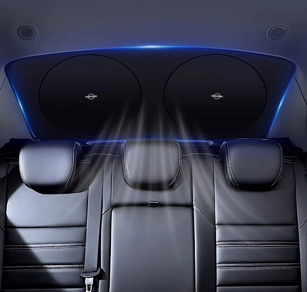 Auto-Sonnenschutz UV-Schutz Faltbarer Auto-Heckscheiben-Sonnenschutz Universeller Auto-Fenster-Visier mit Saugnäpfen – Detail 6