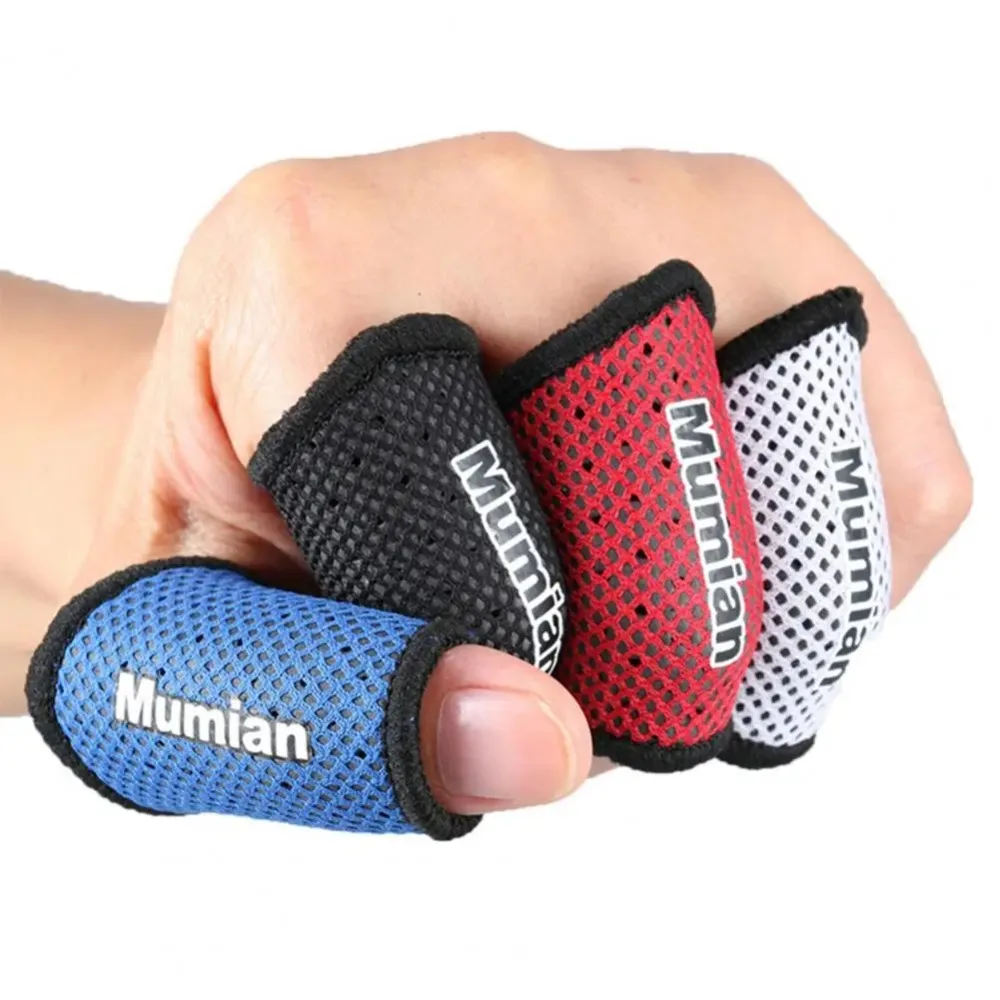 2Pcs Finger Support Elastic Finger Sleeve Breathable Wear-resistant Finger Protection Guard Mesh Finger Support Band Volleyball