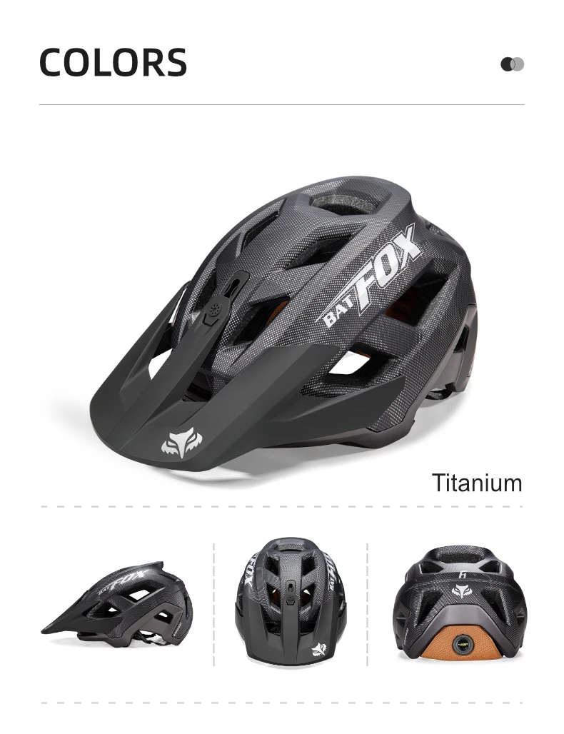 BATFOX Fahrradhelm Bestseller mit Belüftungssystem und Poröser Anpassungsfunktion für Rennrad und MTB, Sicherheitshelm für Radfahrer – Detail 24